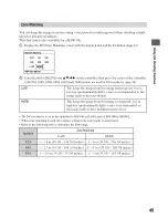 Предварительный просмотр 45 страницы Sony Alpha 100 User'S Manual / Troubleshooting