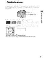 Предварительный просмотр 65 страницы Sony Alpha 100 User'S Manual / Troubleshooting