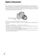 Предварительный просмотр 70 страницы Sony Alpha 100 User'S Manual / Troubleshooting