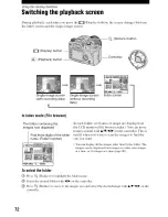 Предварительный просмотр 72 страницы Sony Alpha 100 User'S Manual / Troubleshooting