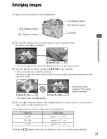 Предварительный просмотр 77 страницы Sony Alpha 100 User'S Manual / Troubleshooting