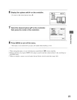 Предварительный просмотр 81 страницы Sony Alpha 100 User'S Manual / Troubleshooting