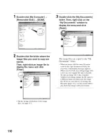 Предварительный просмотр 110 страницы Sony Alpha 100 User'S Manual / Troubleshooting