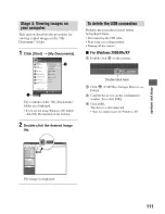 Предварительный просмотр 111 страницы Sony Alpha 100 User'S Manual / Troubleshooting