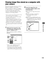 Preview for 113 page of Sony Alpha 100 User'S Manual / Troubleshooting