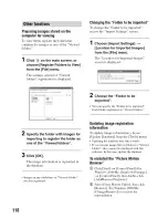 Preview for 118 page of Sony Alpha 100 User'S Manual / Troubleshooting