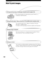 Предварительный просмотр 122 страницы Sony Alpha 100 User'S Manual / Troubleshooting