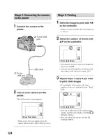 Предварительный просмотр 124 страницы Sony Alpha 100 User'S Manual / Troubleshooting