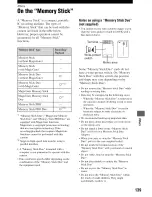 Предварительный просмотр 139 страницы Sony Alpha 100 User'S Manual / Troubleshooting