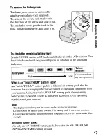 Предварительный просмотр 17 страницы Sony alpha 200 Instruction Manual