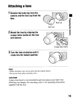 Предварительный просмотр 19 страницы Sony alpha 200 Instruction Manual