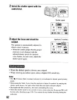 Предварительный просмотр 62 страницы Sony alpha 200 Instruction Manual