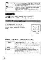 Предварительный просмотр 70 страницы Sony alpha 200 Instruction Manual