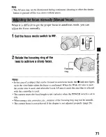 Предварительный просмотр 71 страницы Sony alpha 200 Instruction Manual