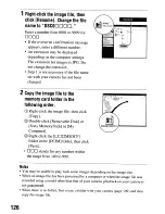 Предварительный просмотр 126 страницы Sony alpha 200 Instruction Manual