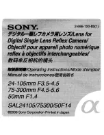 Предварительный просмотр 164 страницы Sony alpha 200 Instruction Manual