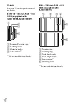 Предварительный просмотр 12 страницы Sony Alpha 5000 Instruction Manual