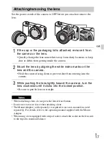 Предварительный просмотр 17 страницы Sony Alpha 5000 Instruction Manual