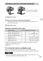 Предварительный просмотр 19 страницы Sony Alpha 5000 Instruction Manual