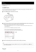 Предварительный просмотр 133 страницы Sony alpha 7 R IV Instruction Manual