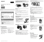 Sony Alpha 7C Startup Manual предпросмотр