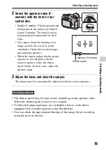 Preview for 79 page of Sony Alpha 99 Handbook