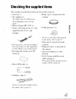 Предварительный просмотр 17 страницы Sony Alpha A7s2 Instruction Manual