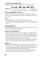 Preview for 16 page of Sony Alpha DSLR-A290 Instruction Manual