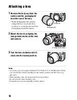 Preview for 18 page of Sony Alpha DSLR-A290 Instruction Manual