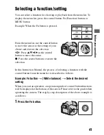 Preview for 41 page of Sony Alpha DSLR-A290 Instruction Manual