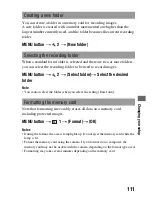 Preview for 111 page of Sony Alpha DSLR-A290 Instruction Manual