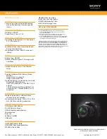 Preview for 2 page of Sony Alpha DSLR-A290 Specifications