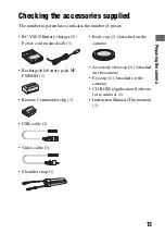 Предварительный просмотр 13 страницы Sony Alpha DSLR-A850 Instruction Manual