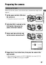 Предварительный просмотр 27 страницы Sony Alpha DSLR-A850 Instruction Manual