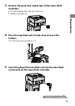 Предварительный просмотр 15 страницы Sony Alpha HVL-MT24AM Operating Instructions Manual