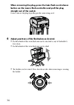 Предварительный просмотр 16 страницы Sony Alpha HVL-MT24AM Operating Instructions Manual