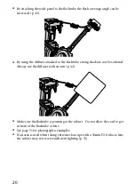 Предварительный просмотр 20 страницы Sony Alpha HVL-MT24AM Operating Instructions Manual