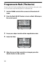 Предварительный просмотр 30 страницы Sony Alpha HVL-MT24AM Operating Instructions Manual