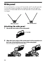 Предварительный просмотр 42 страницы Sony Alpha HVL-MT24AM Operating Instructions Manual