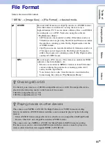 Предварительный просмотр 85 страницы Sony alpha ILCE-3000 Handbook