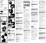 Preview for 1 page of Sony Alpha LA-EA4 Operating Instructions