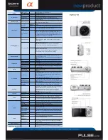 Предварительный просмотр 3 страницы Sony Alpha NEX-3 Features & Specifications
