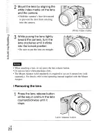 Предварительный просмотр 20 страницы Sony Alpha NEX-3 Instruction Manual