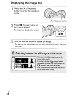 Предварительный просмотр 48 страницы Sony Alpha NEX-3 Instruction Manual