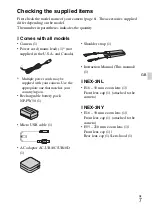 Предварительный просмотр 7 страницы Sony Alpha NEX-3NY Instruction & Operation Manual