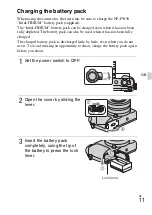 Предварительный просмотр 11 страницы Sony Alpha NEX-3NY Instruction & Operation Manual