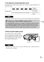 Предварительный просмотр 15 страницы Sony Alpha NEX-3NY Instruction & Operation Manual