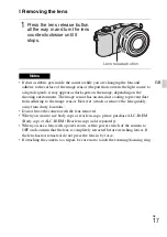 Предварительный просмотр 17 страницы Sony Alpha NEX-3NY Instruction & Operation Manual