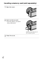 Предварительный просмотр 18 страницы Sony Alpha NEX-3NY Instruction & Operation Manual