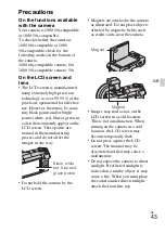 Предварительный просмотр 43 страницы Sony Alpha NEX-3NY Instruction & Operation Manual